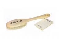 Szczotka do masau i sauny z drewna bukowego z naturalnym wosiem Keller