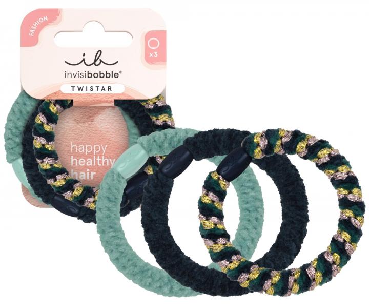 Zestaw ozdobnych gumek do w�os�w Invisibobble Twistar Blue Balance - 3 szt.
