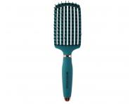Szczotka do rozczesywania i suszenia w�os�w z w�osiem dzika i nylonowym Sister Young Ovia Hair Brush - ciemnozielona