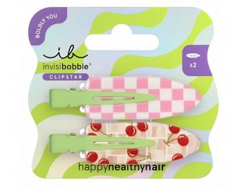 Ozdobne klipsy do w�os�w Invisibobble Clipstar Cherry Topping - 2 szt.
