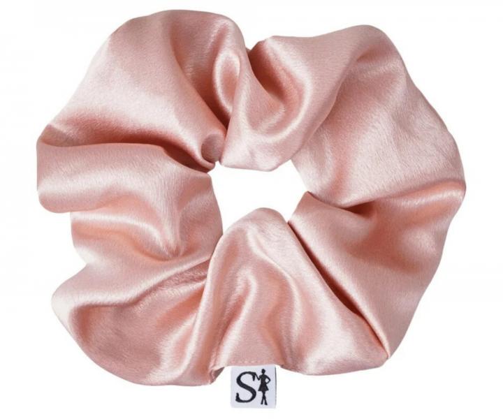 Ozdobna gumka satynowa do w�os�w Sister Young Scrunchie Lilu Champagne - szampa�ska