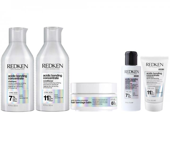 Zestaw do w�os�w zniszczonych i rozdwojonych ko�c�wek Redken Acidic Bonding Concentrate + szampon 75 ml i od�ywka 50 ml gratis