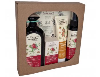 Zestaw upominkowy do wosw suchych i zniszczonych z granatem i olejem arganowym Green Pharmacy