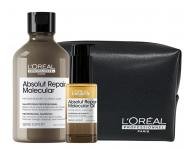 Zestaw do zniszczonych w�os�w Lor�al Professionnel Serie Expert Absolut Repair Molecular + kosmetyczka gratis