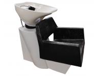 Myjnia fryzjerska Detail Luxor - czarny fotel (71) - biaa myjnia