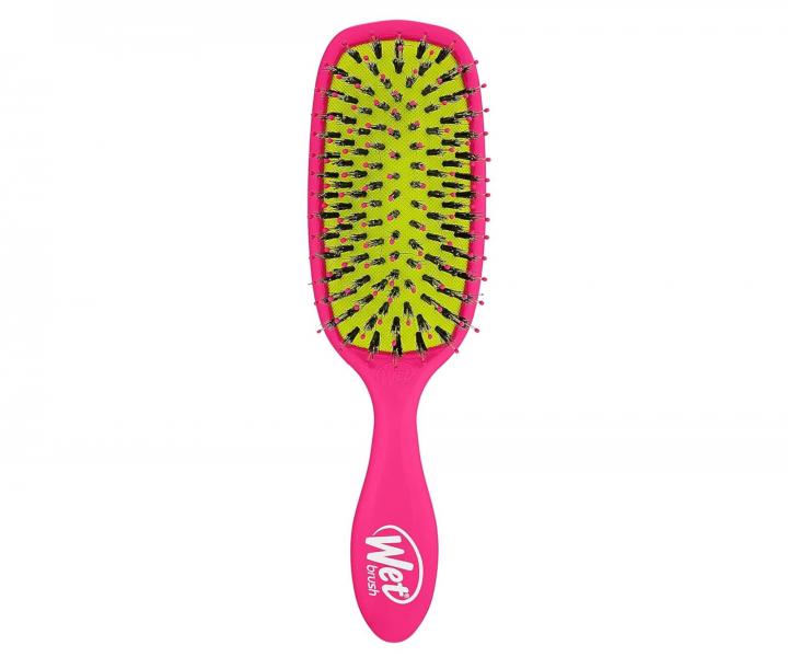 Szczotka do rozczesywania wosw z wosia dzika i nylonu Wet Brush Shine Enhancer - rowa