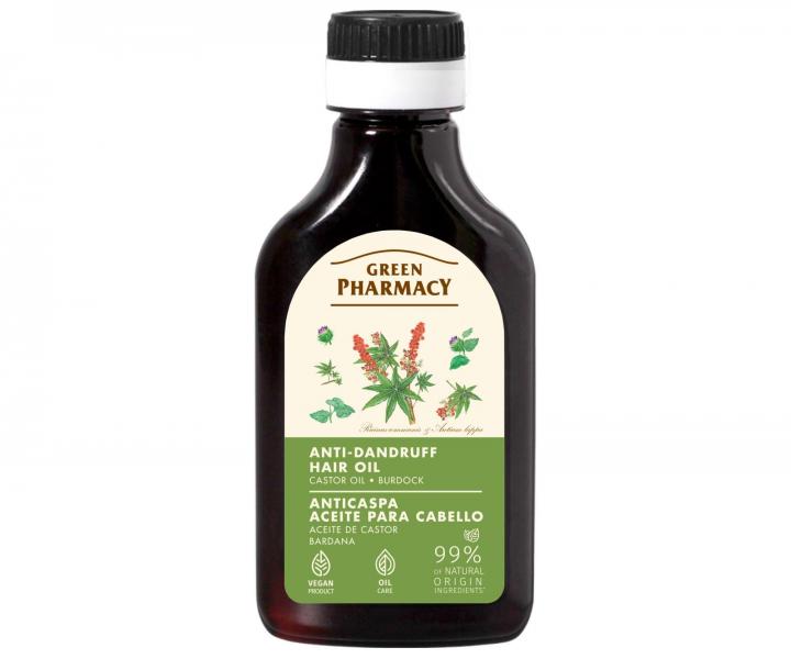 Olejek przeciw�upie�owy z olejem rycynowym i �opianem Green Pharmacy Anti-Dandruff Hair Oil - 100 ml