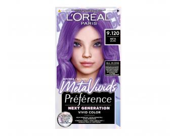 Rozjaniacz i farba do wosw Loral Paris Prfrence Meta Vivids - 9.120 meta lilac - fioletowa