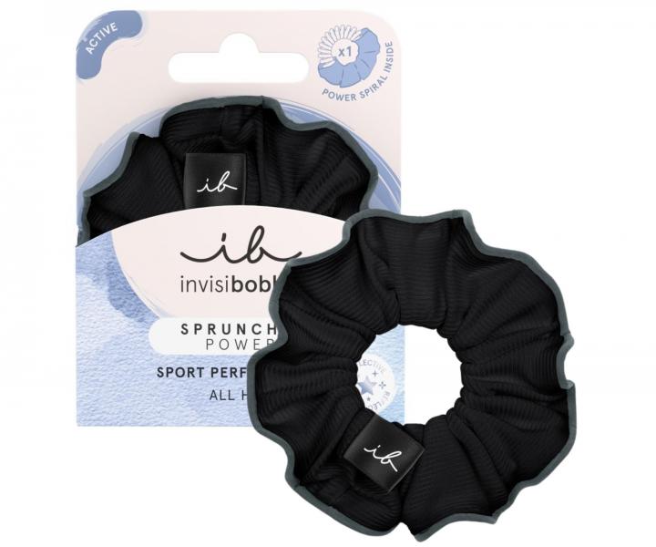Ozdobna gumka spiralka do wosw Invisibobble Sprunchie Black Panther - czarna