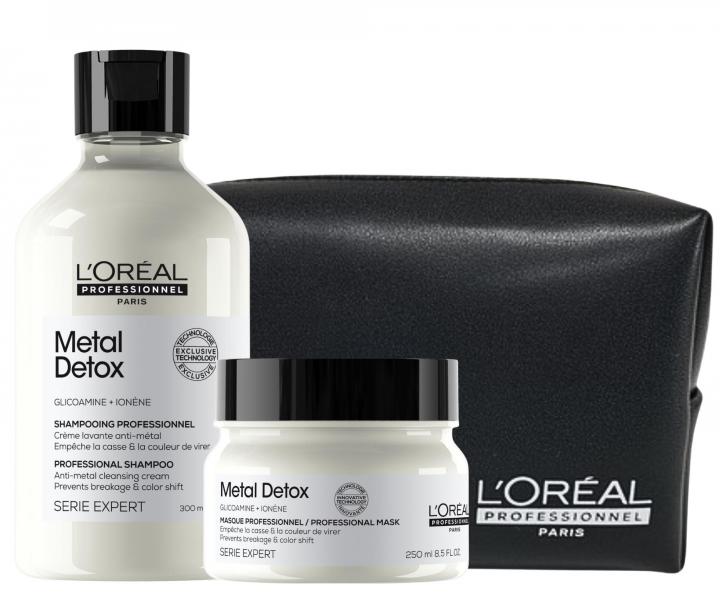 Zestaw do farbowanych i zniszczonych w�os�w Lor�al Professionnel Serie Expert Metal Detox + kosmetyczka gratis