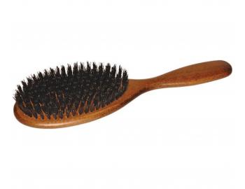 Drewniana p�aska szczotka do w�os�w z w�osiem dzika Keller 009 03 40 - 63 x 230 mm