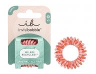 Gumka spiralka z materiau pochodzcego z recyklingu Invisibobble Original Save It Or Waste It - koralowa - 3 szt.