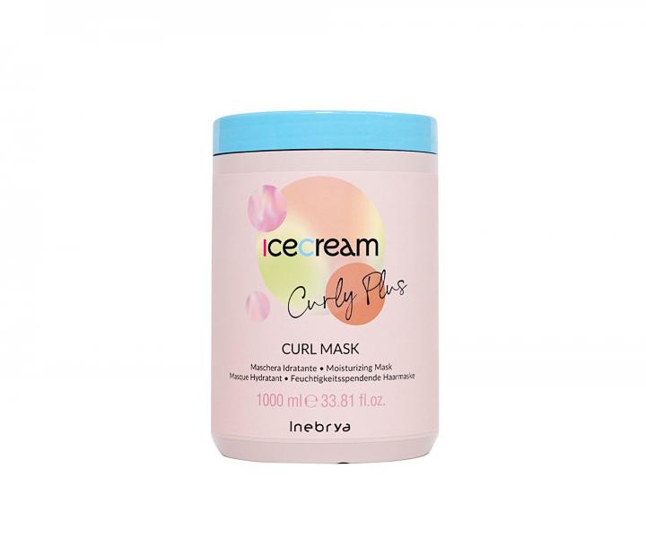 Maska nawil�aj�ca do w�os�w kr�conych i falowanych Inebrya Ice Cream Curly Plus Curl Mask - 1000 ml