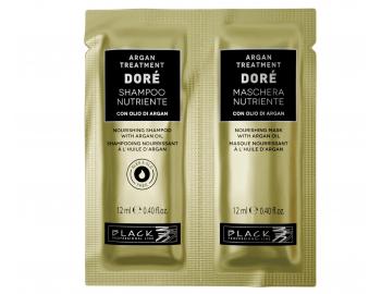 Odywczy szampon i maska do wosw suchych i amliwych Black Professional Dor Argan Treatment - 2 x 12 ml