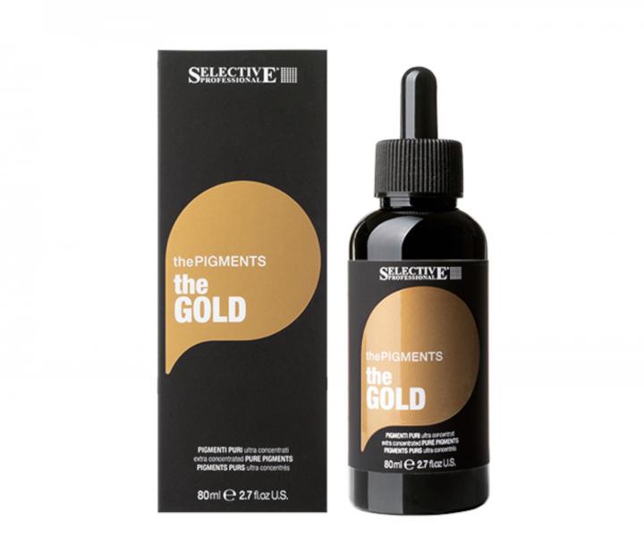 Ultra skoncentrowane czyste pigmenty Selective Professional ThePigments TheGold - 80 ml - zote