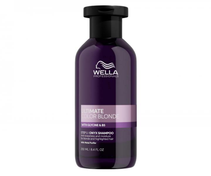 Szampon neutralizuj�cy do w�os�w blond i z pasemkami Wella Professional Ultimate Color Blonde Onyx Shampoo - 250 ml