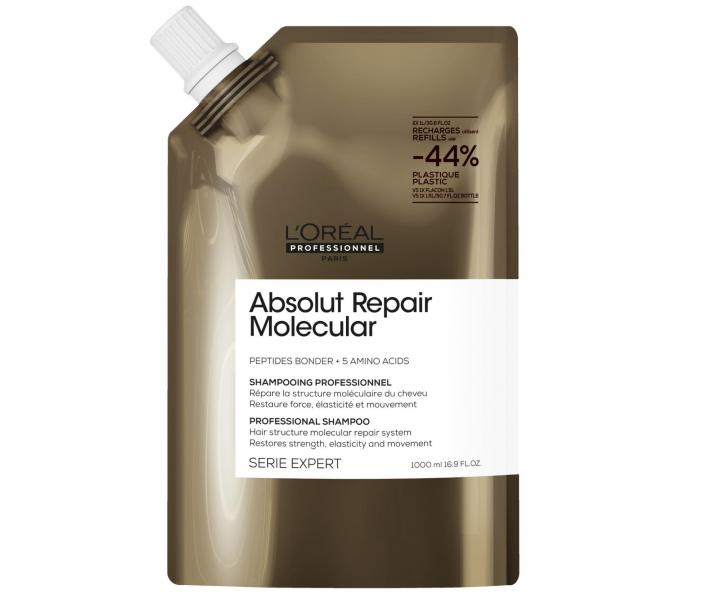 Szampon do wosw zniszczonych Loral Professionnel Serie Expert Absolut Repair Molecular - 1000 ml - zapas