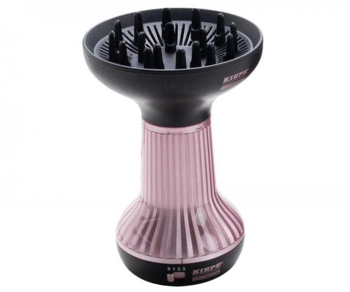 Dyfuzor do w�os�w z funkcj� gor�cego powietrza Kiepe Professional Home Precision Curldiffuser Pro - 800 W - r�owo-czarny