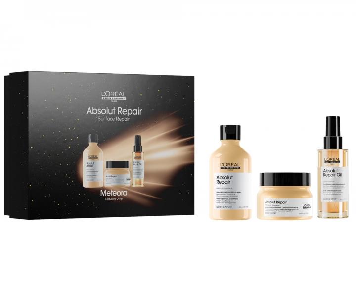 Zestaw upominkowy do wosw suchych i zniszczonych Loral Professionnel Serie Expert Absolut Repair Meteora Trio Meteora