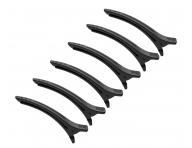 Klipsy do wosw Eurostil Professional - 12 cm - 6 szt - ciemnoszare