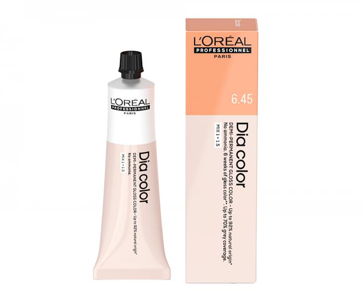 Farba do wosw ton w ton Loral Professionnel Dia color 60 ml - 6.45 ciemny blond miedziany maho