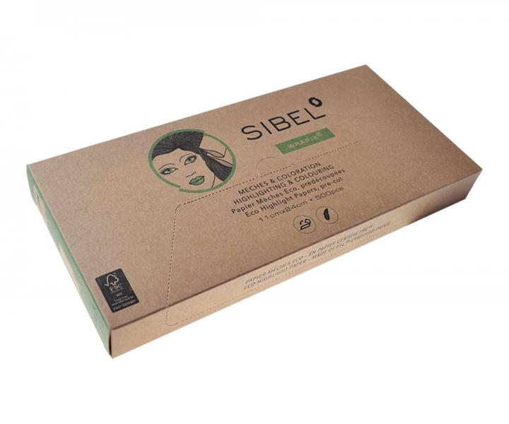 Papierki do koloryzacji wosw Sibel Wrapix - 11 x 24 cm - 500 szt