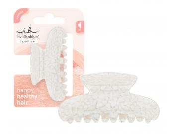 Klamra do w�os�w Invisibobble Clipstar S Crystal Elegance - bia�a marmurek