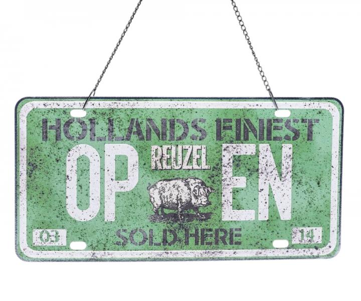 Metalowa tabliczka na drzwi otwarte/zamknite Reuzel (bonus)