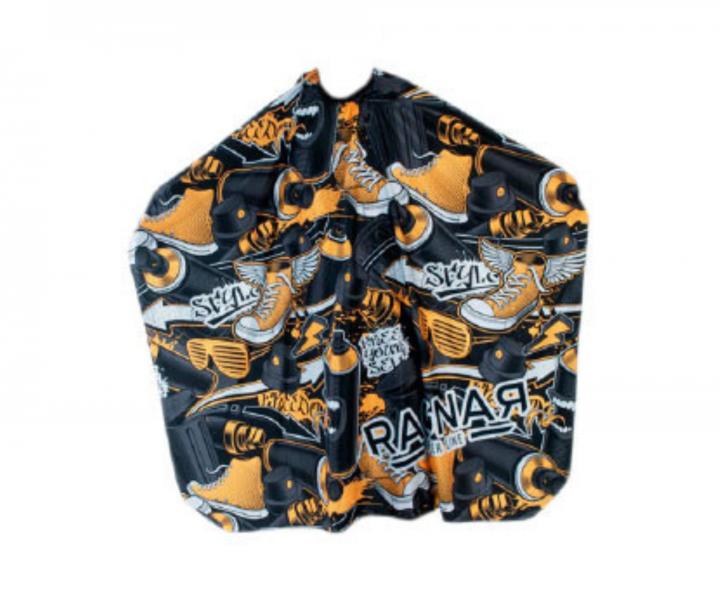 Peleryna mska do strzyenia wosw i brody Ragnar Graffiti - metalowy haczyk