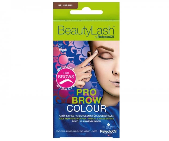 Zestaw do farbowania brwi RefectoCil BeautyLash Pro Brow Colour - jasny brz