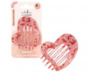 Ozdobna spinka do w�os�w Invisibobble Clipstar Lovers Hug - r�owa z marmurkowym wzorem