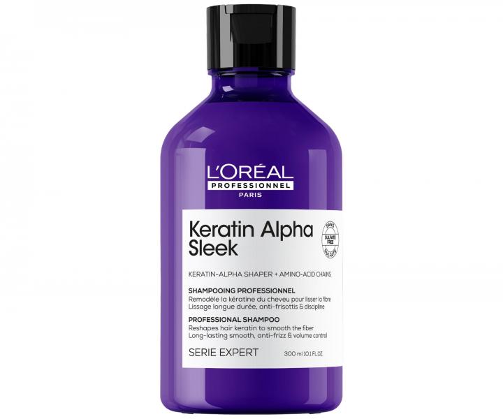 Szampon d�ugotrwale wyg�adzaj�cy do w�os�w pusz�cych si� Lor�al Professionnel Serie Expert Keratin Alpha Sleek - 300 ml