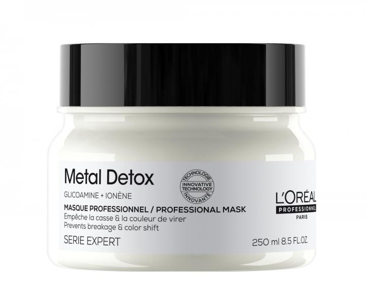 Maska do wosw farbowanych i zniszczonych Loral Professionnel Serie Expert Metal Detox - 250 ml