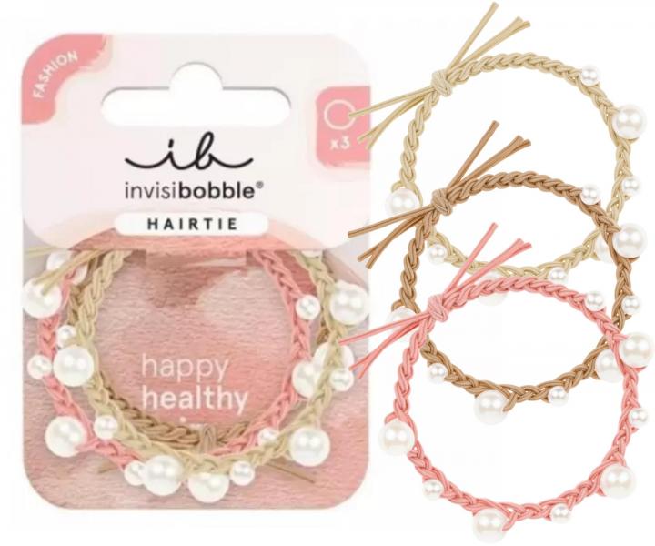 Zestaw ozdobnych gumek do w�os�w Invisibobble Hairtie Princess Pearl - 3 szt.
