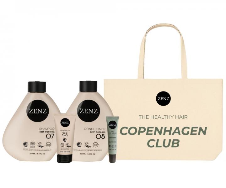 Zestaw do w�os�w suchych i kr�conych Zenz Deep Wood + balsam do ust i torba p��cienna gratis