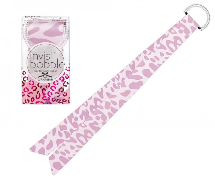 Gumka do wosw spiralka cienka Invisibobble Wrapstar Cat In The City - rowa