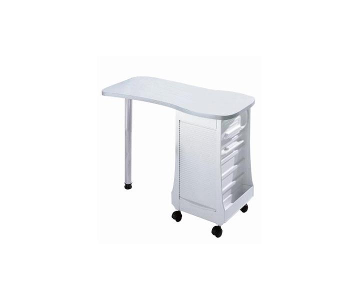 Biurko do manicure z szufladami Sibel - bia�e