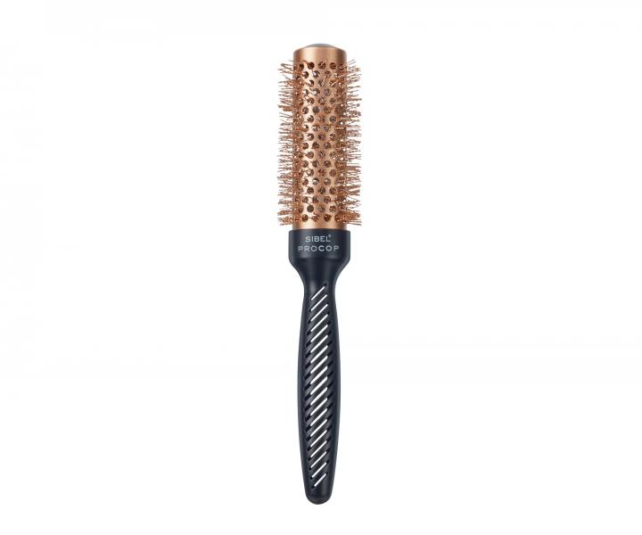 Okrga szczotka z powok miedzian i nylonowym wosiem Sibel Procop - 32 mm