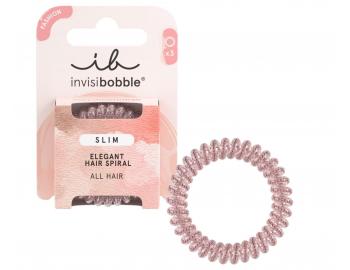 Cienka gumka spiralka do w�os�w Invisibobble Slim Pink Monocle - r�owa - 3 szt.