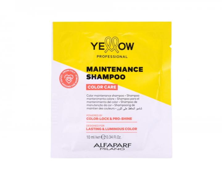 Szampon chroni�cy kolor w�os�w farbowanych Yellow Professional Color Care Maintenance Shampoo - 10 ml (bonus)