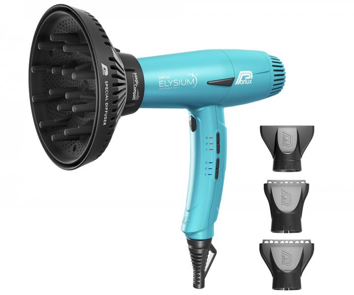 Profesjonalna suszarka do wosw z dyfuzorem Parlux Elysium Galaxy Blue - 2300 W - lazurowa