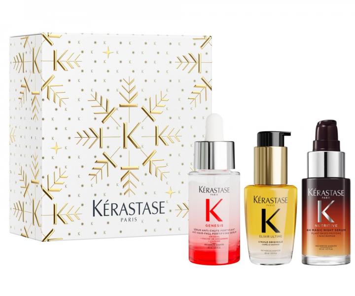 Zestaw upominkowy zapewniaj�cy w�osom intensywny po�ysk, si�� i nawil�enie K�rastase Mini Iconics Trio Set