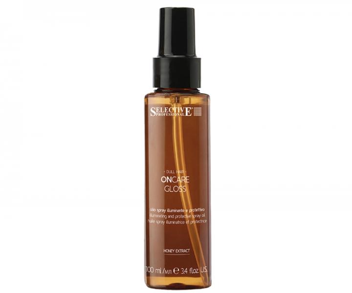 Olejek w sprayu bez sp�ukiwania do w�os�w os�abionych s�o�cem Selective Professional OnCare Gloss Protective Spray Oil - 100 ml