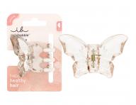 Klamra do wosw Invisibobble Clipstar Diamond Butterfly - koralowa przeroczysta