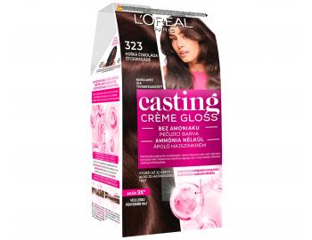 Farba do wosw bez amoniaku Loral Casting Crme Gloss - 323 ciemna czekolada