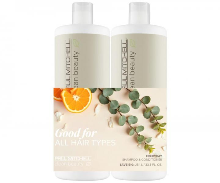 Zestaw do wszystkich rodzajw wosw Paul Mitchell Clean Beauty Everyday Save Big Duo