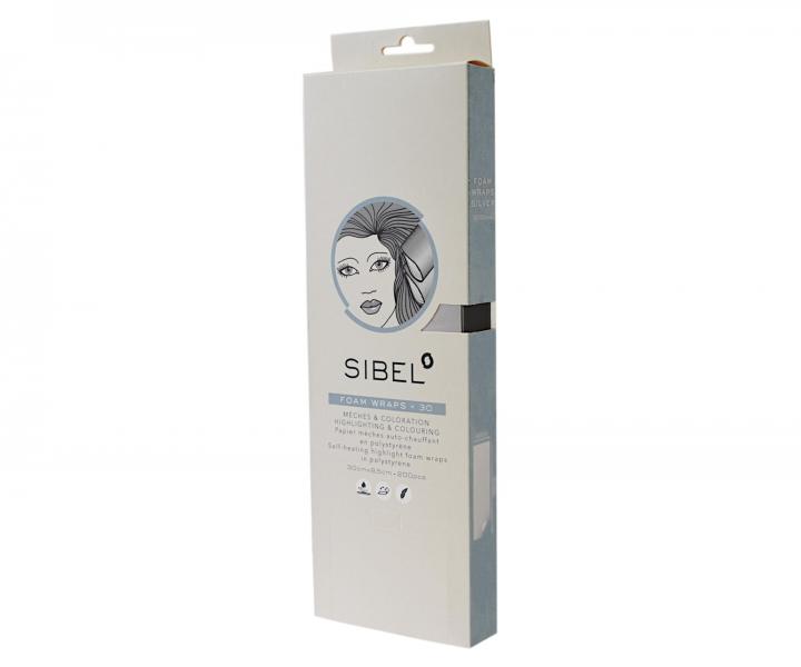 Paski piankowe do koloryzacji Sibel High-Light 30 x 9,5 cm - 200 szt - srebrne