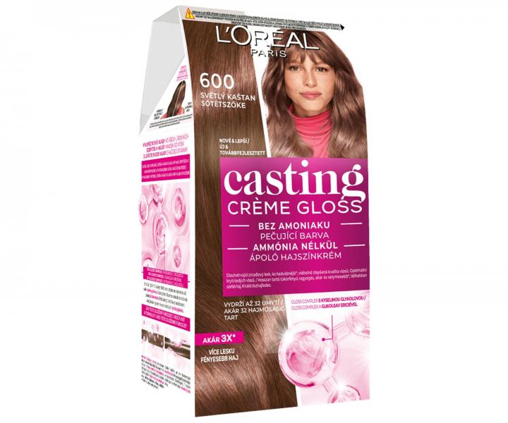 Farba do wosw bez amoniaku  Loral Casting Crme Gloss - 600 ciemny blond