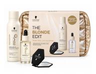 Zestaw upominkowy regeneruj�cy i wzmacniaj�cy blond w�osy Schwarzkopf Professional The Blonde Edit + kosmetyczka gratis