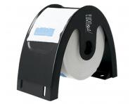 Pojemnik podajnik na konierzyki fryzjerskie ochronne z krepy Eurostil Professional - czarny